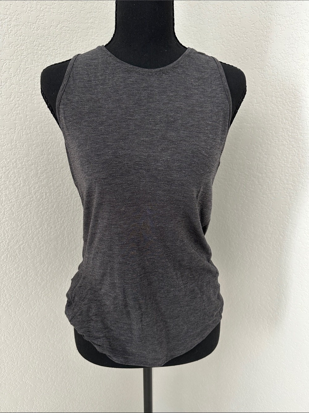 Athleta Charcoal Gray Crewneck Tank Top